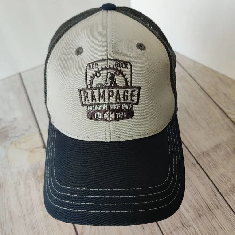 Rampage Red Rock Mountain Bike Race snap back trucker hat